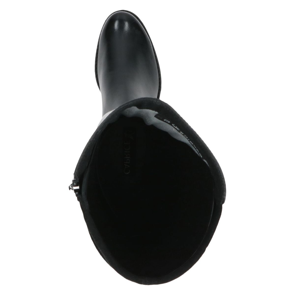 Bottes talon bloc noir zèbre, CAPRICE