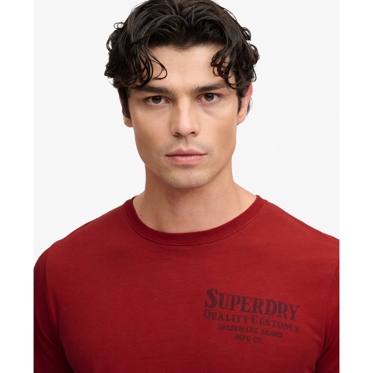 T-shirt Vintage Biker Coupe Décontractée rouge expédition, SUPERDRY