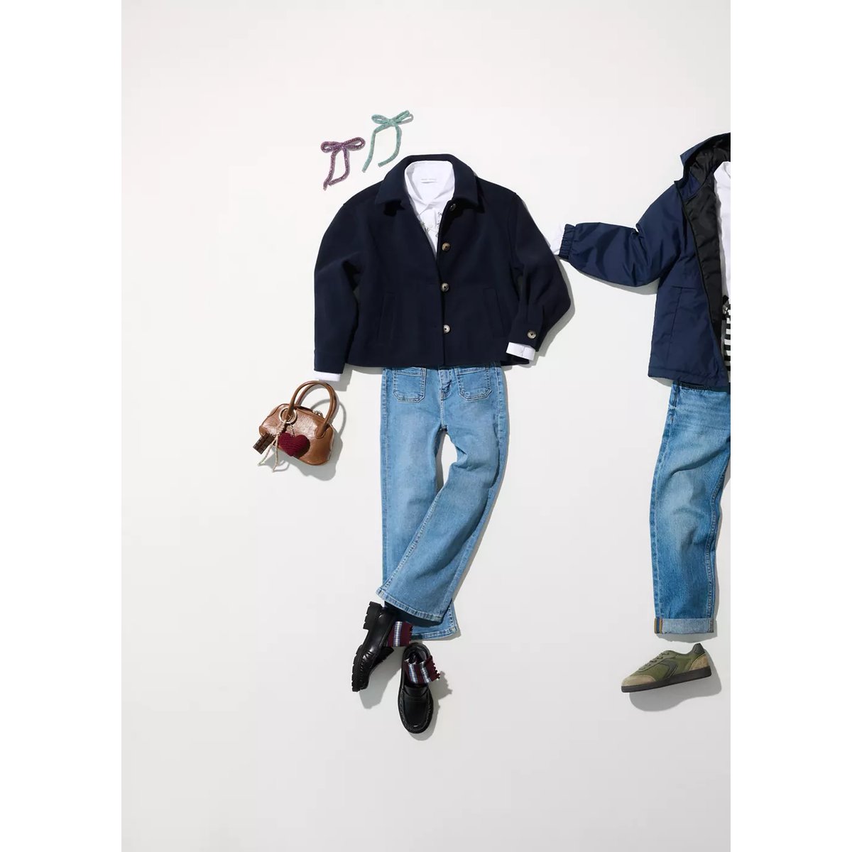 Jean flare poches bleu moyen, MANGO KIDS