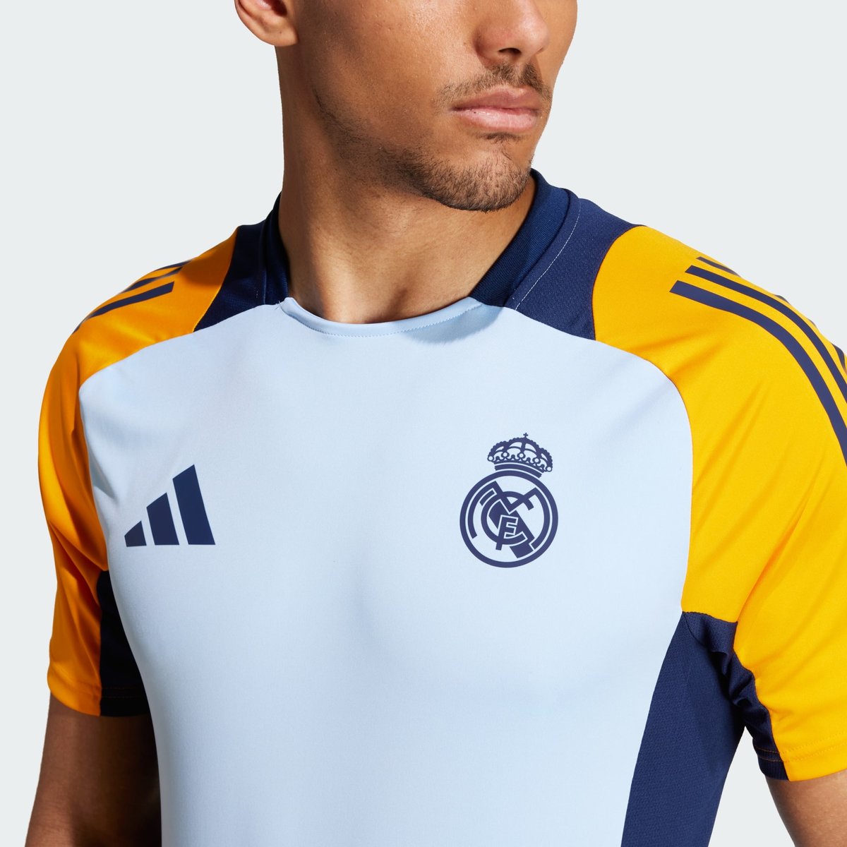 Maillot d'entraînement Real Madrid Tiro 24 Competition glow blue / crew orange / team navy blue 2, adidas Performance