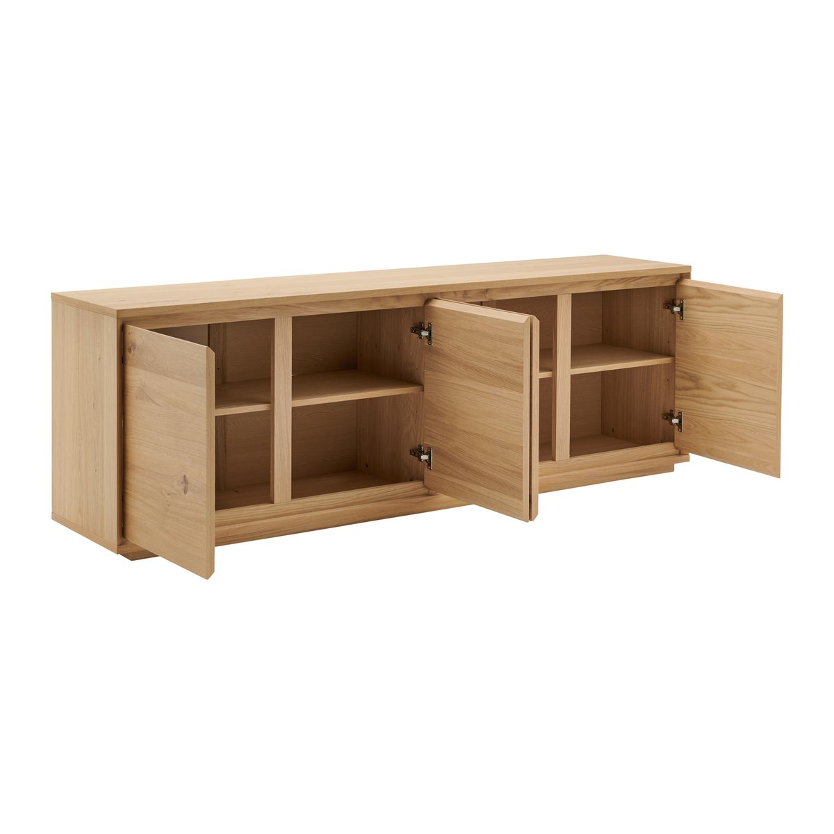 Buffet bois 4 portes - ALBIN bois clair, CAMIF