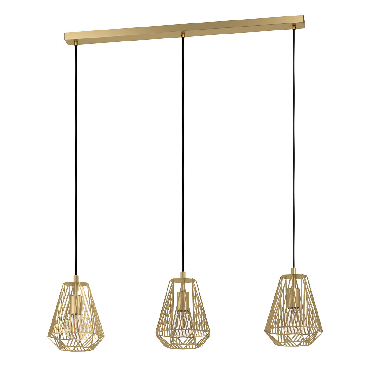 Candeeiro de teto Stype, EGLO dourado, EGLO