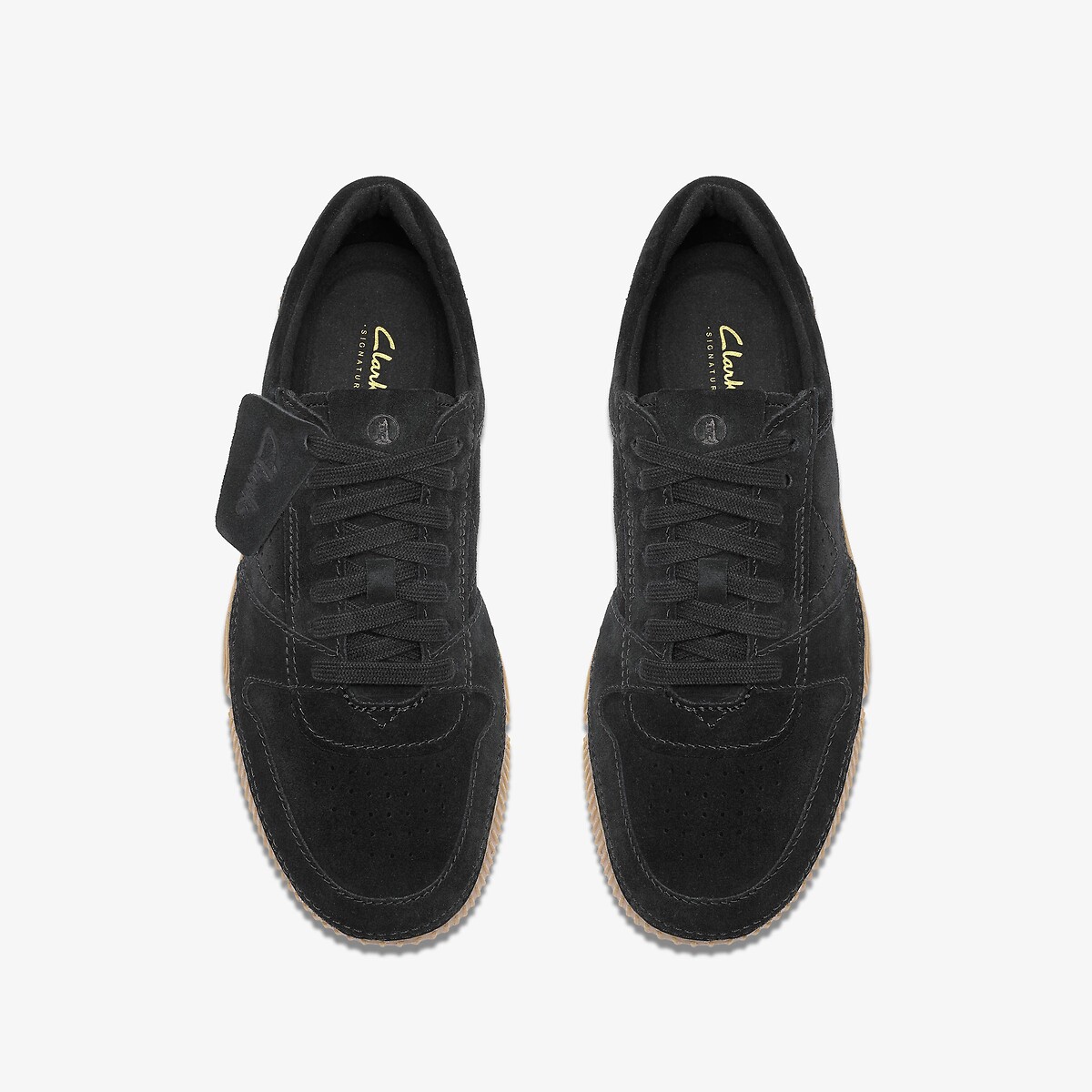 Baskets en cuir suède, SHARPHAM LACE noir, CLARKS