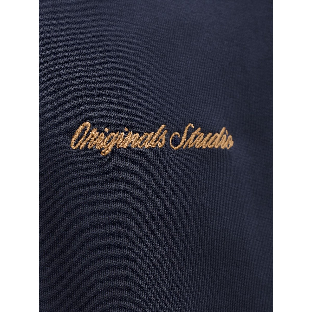Embroidered Logo High Neck Sweatshirt navy blue, JACK & JONES