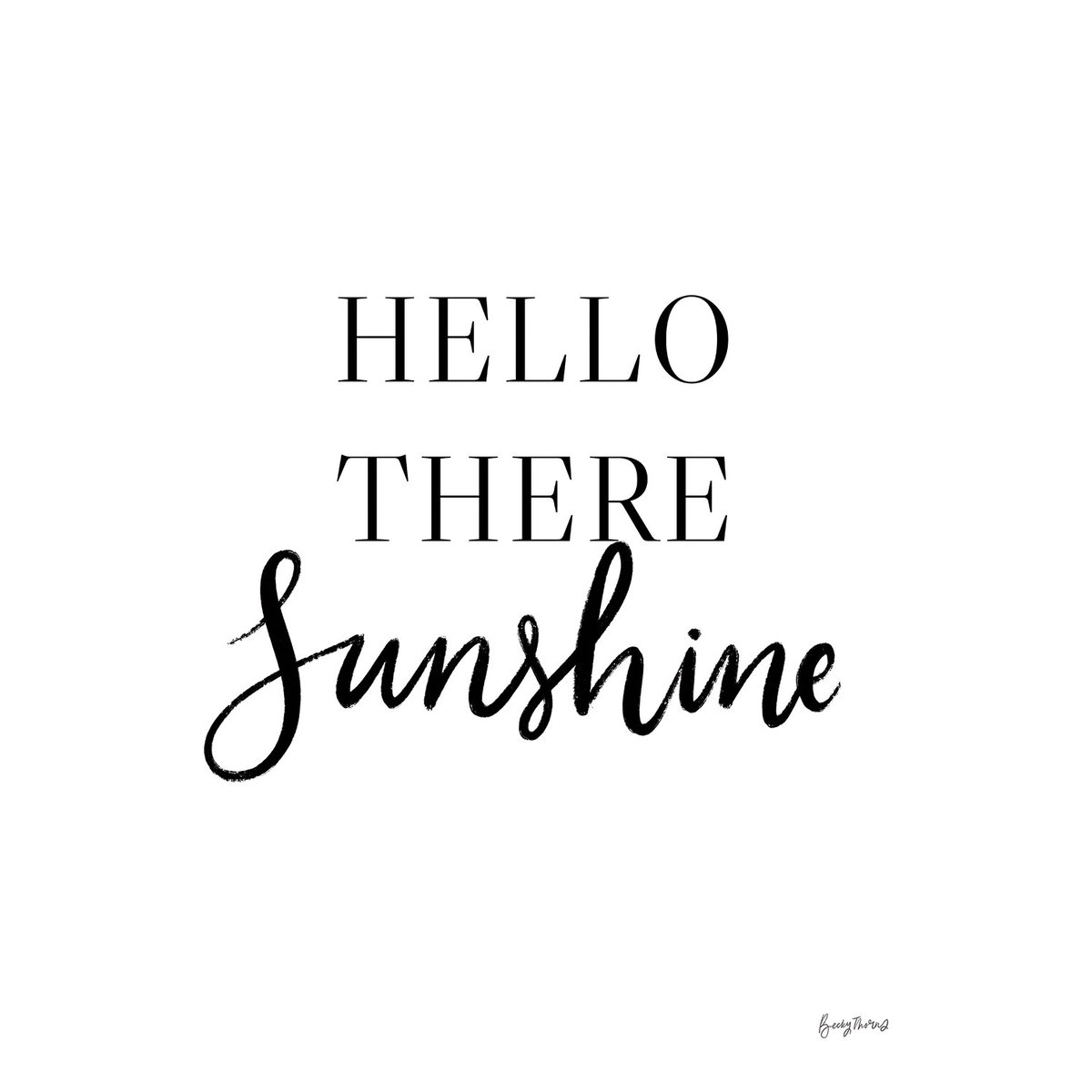 Tableau hello there sunshine tableau alu dibond, HEXOA