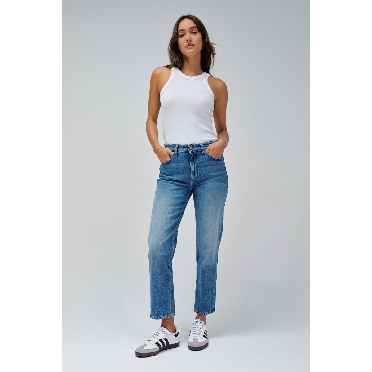 JEAN TRUE CROPPED SLIM bleu denim, SALSA JEANS