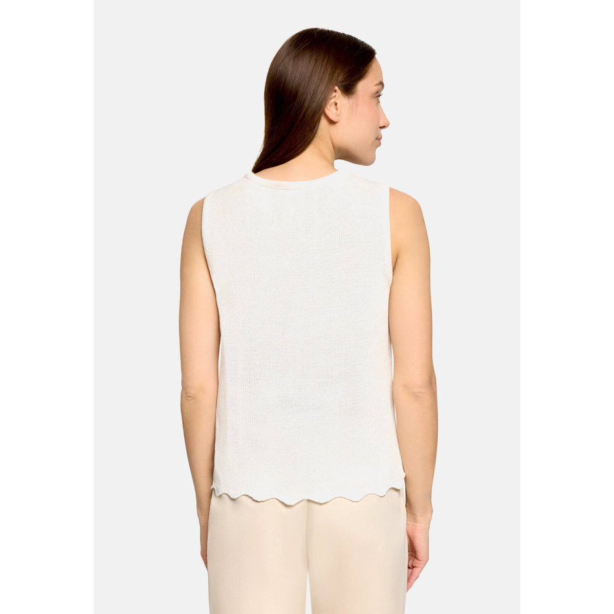 Top en maille sans manches blanc, BETTY BARCLAY