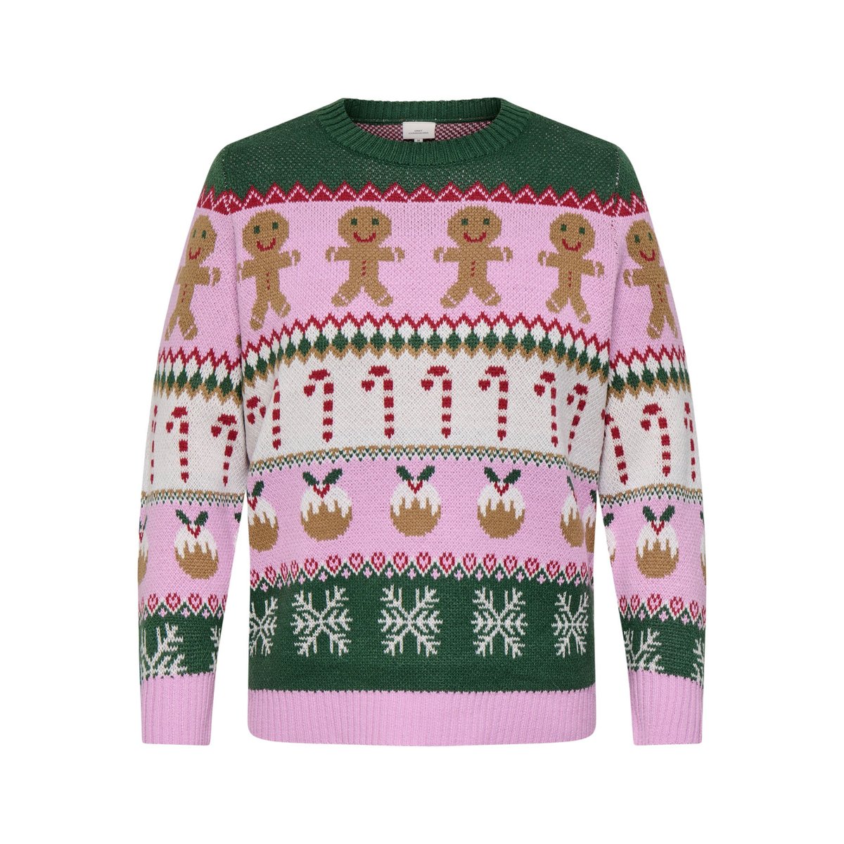 Pull En Maille rose - phalaenopsis 1, ONLY CARMAKOMA