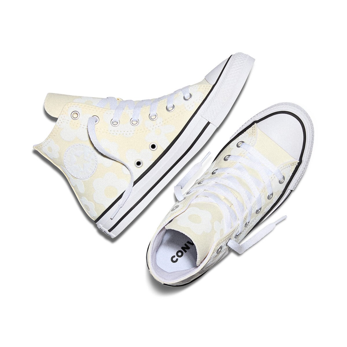 Baskets CHUCK TAYLOR ALL STAR HI BUBBLY FLORAL ecru, CONVERSE