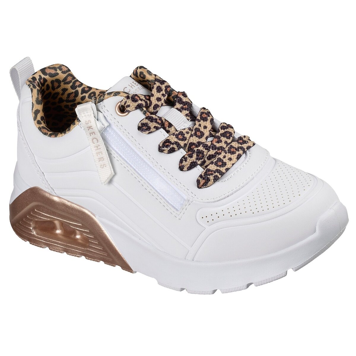 Baskets UNO LITE 2.0 - LEOPARD STRIDE blanc, SKECHERS
