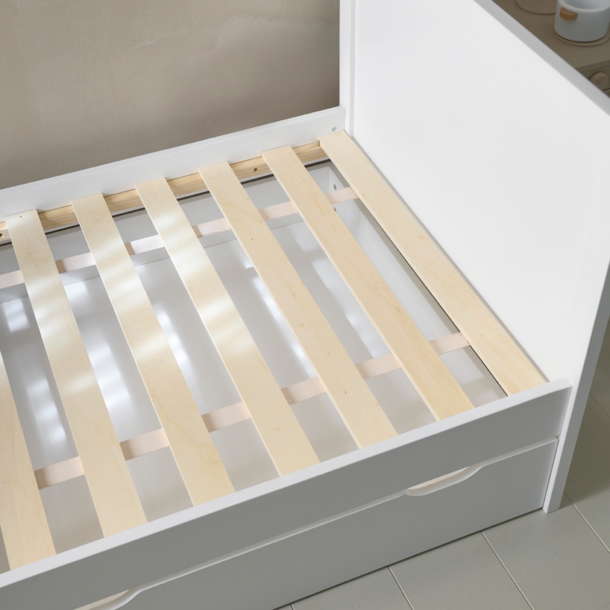 Lit extensible enfant BRUME blanc, PETITE AMELIE