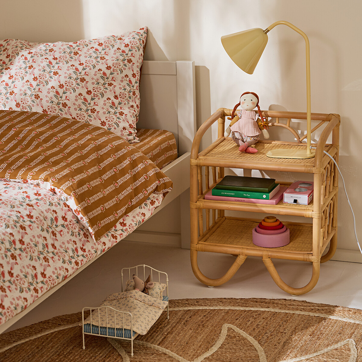 Chevet vintage en rotin, Minetta naturel, LA REDOUTE INTERIEURS