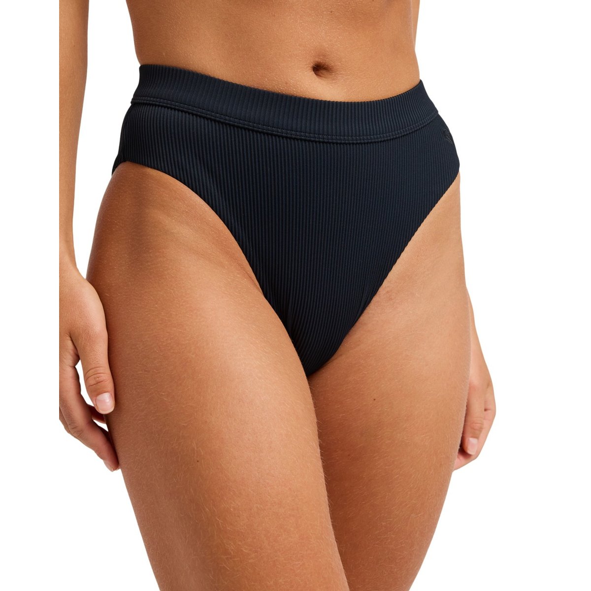 Bas de maillot de bain culotte bikini taille haute. noir anthracite, ROXY