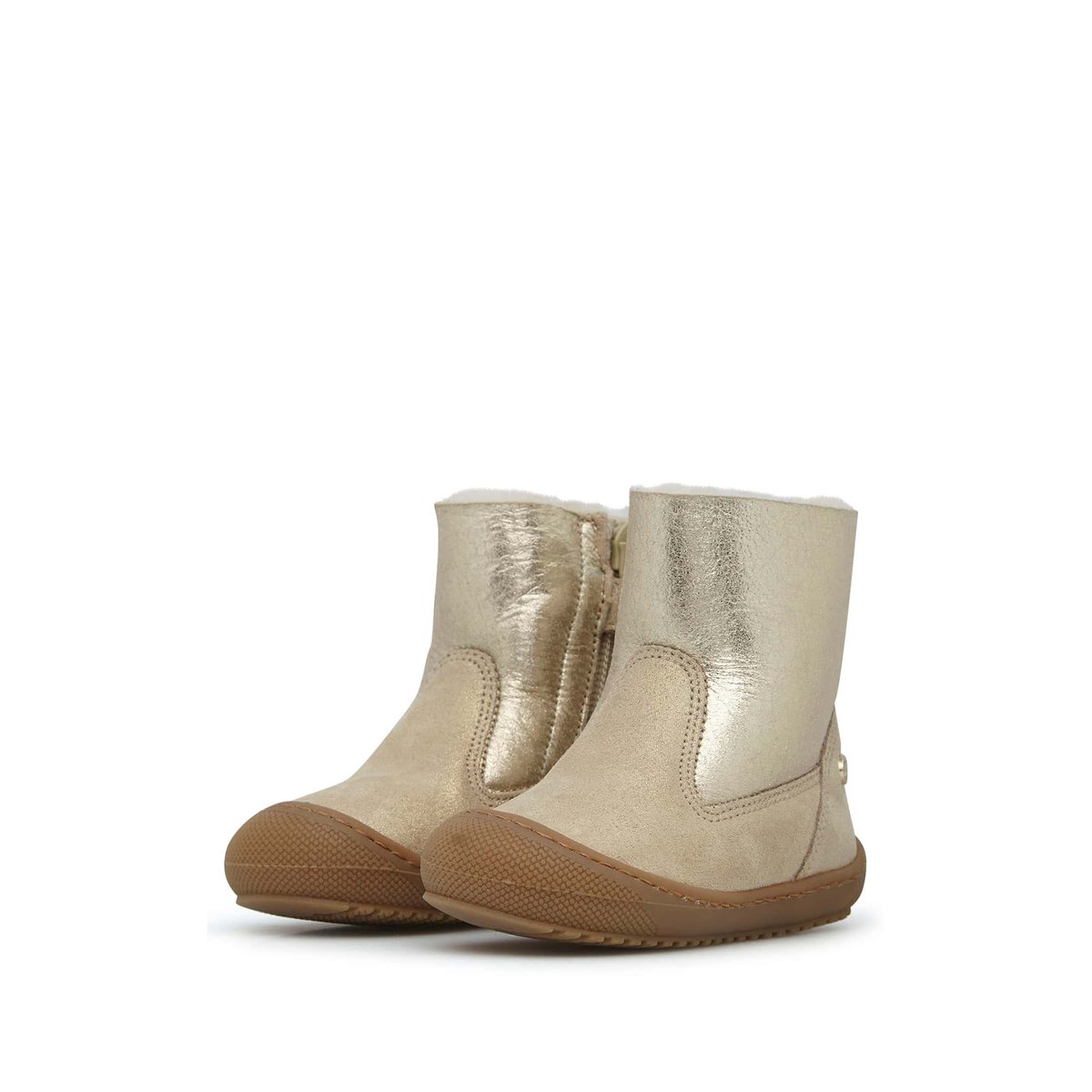 Bottines doublées de laine COZY HUG platine-, NATURINO