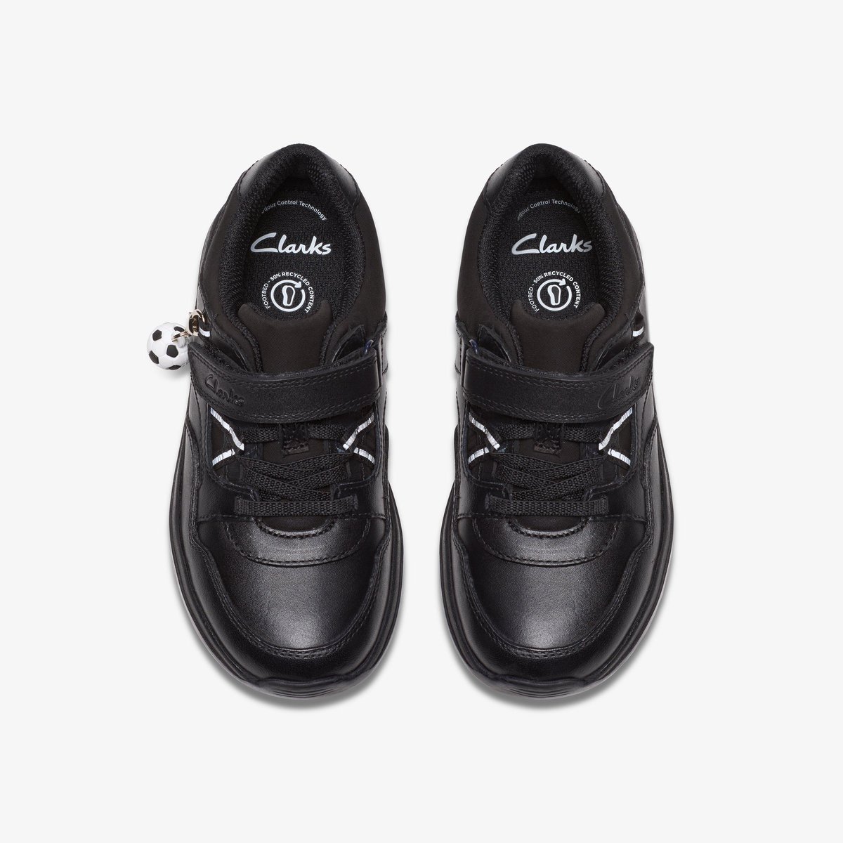 Derbies Cuir Coupe Large DAZE KICK K noir, CLARKS