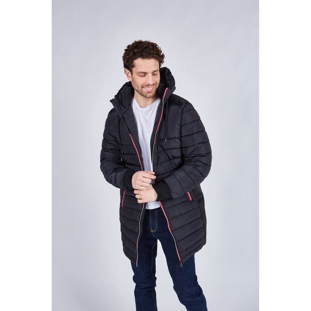 Coupe/vent col capuche zippé DARREN SWELL black/black, REDSKINS