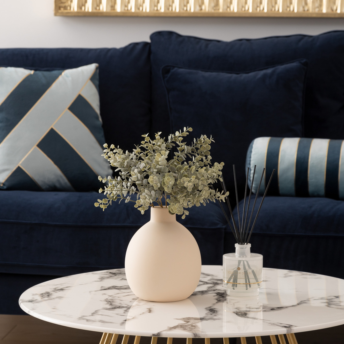Vase en céramique RILY beige, ATMOSPHERA