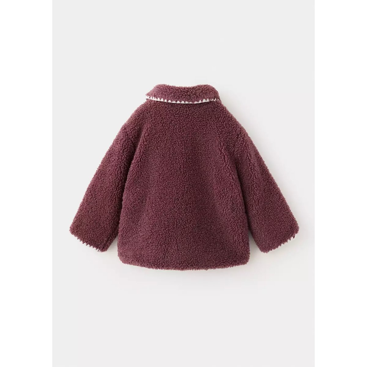 Manteau imitation mouton cerise, MANGO BABY