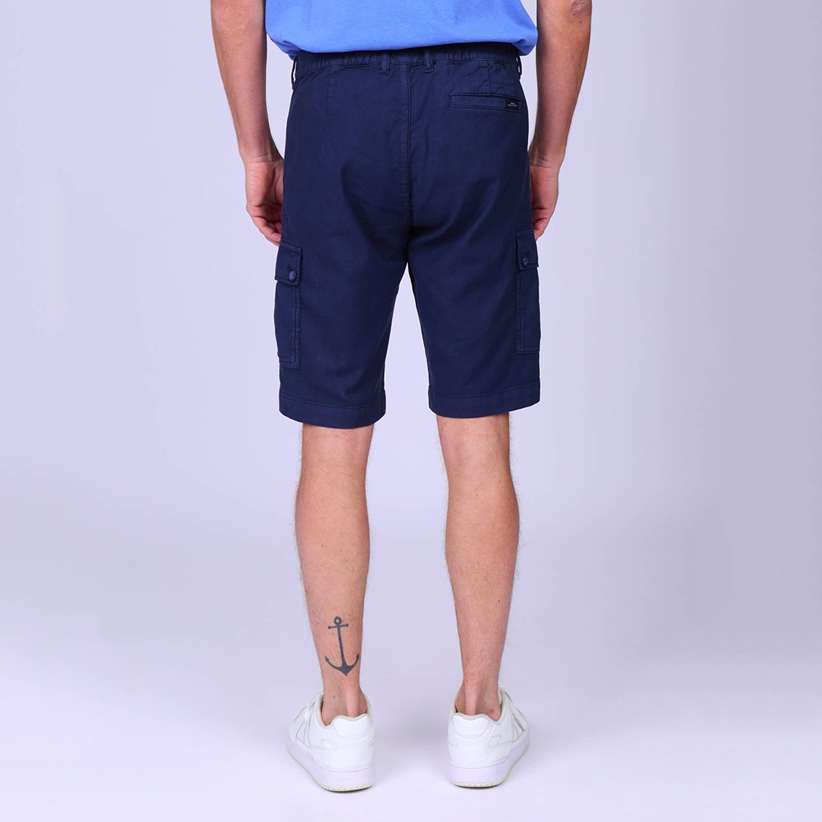Bermuda cargo bleu indigo, MISE AU GREEN