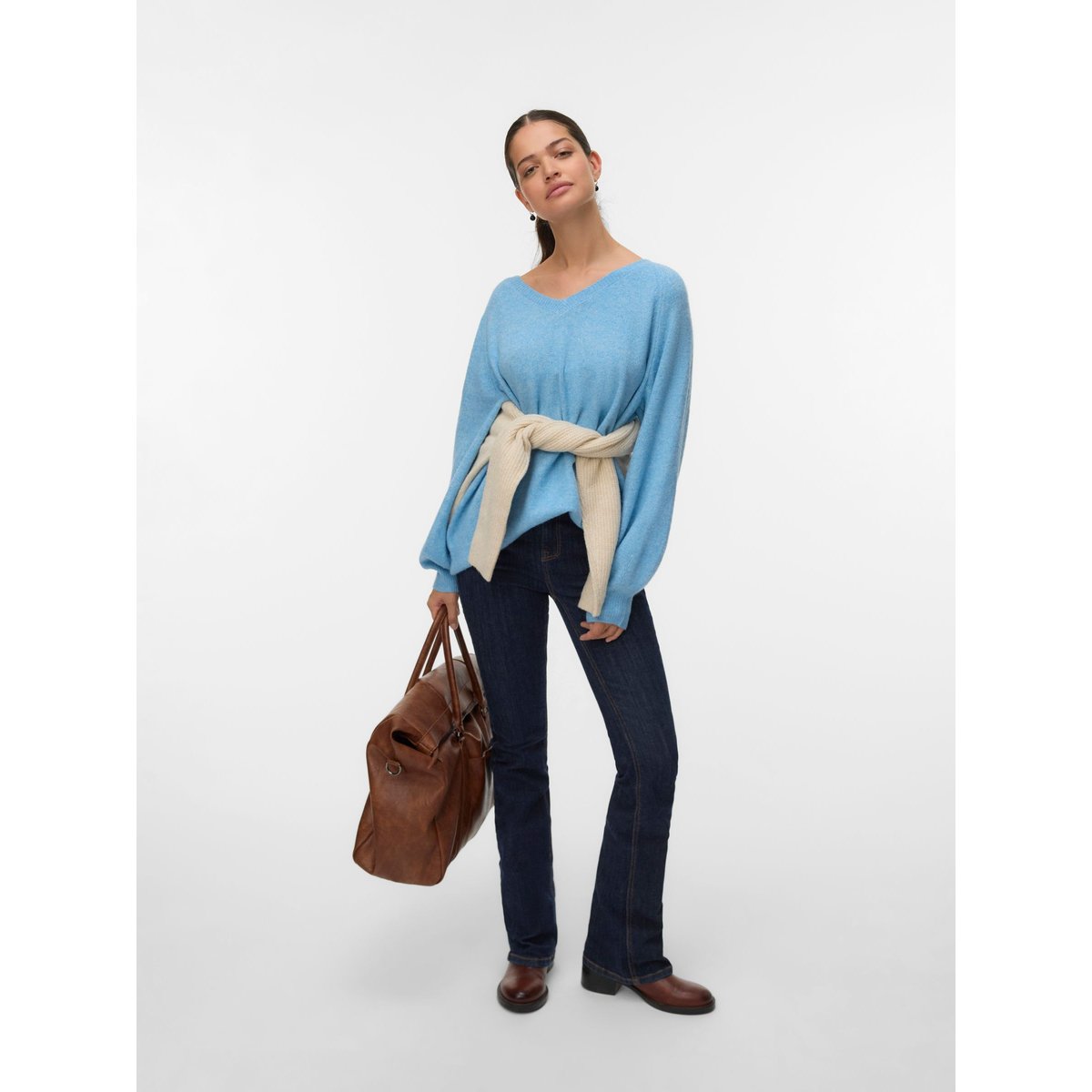 Pull En Maille bleue - glacier lake, VERO MODA