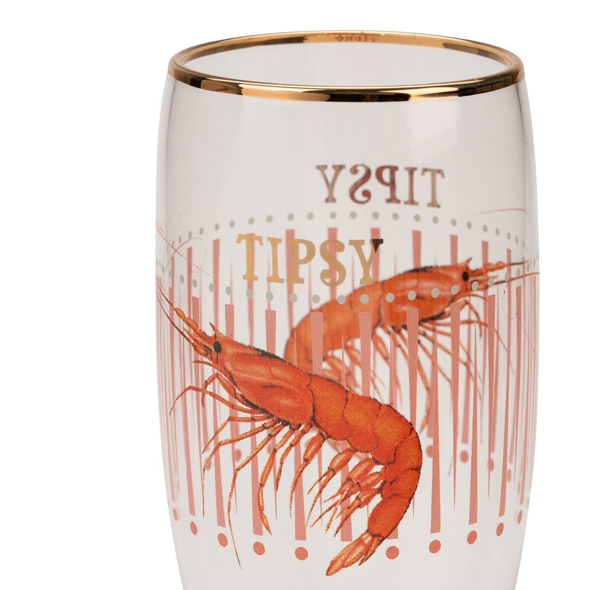 Shrimp "Tipsy" Champagne Flute transparent, YVONNE ELLEN