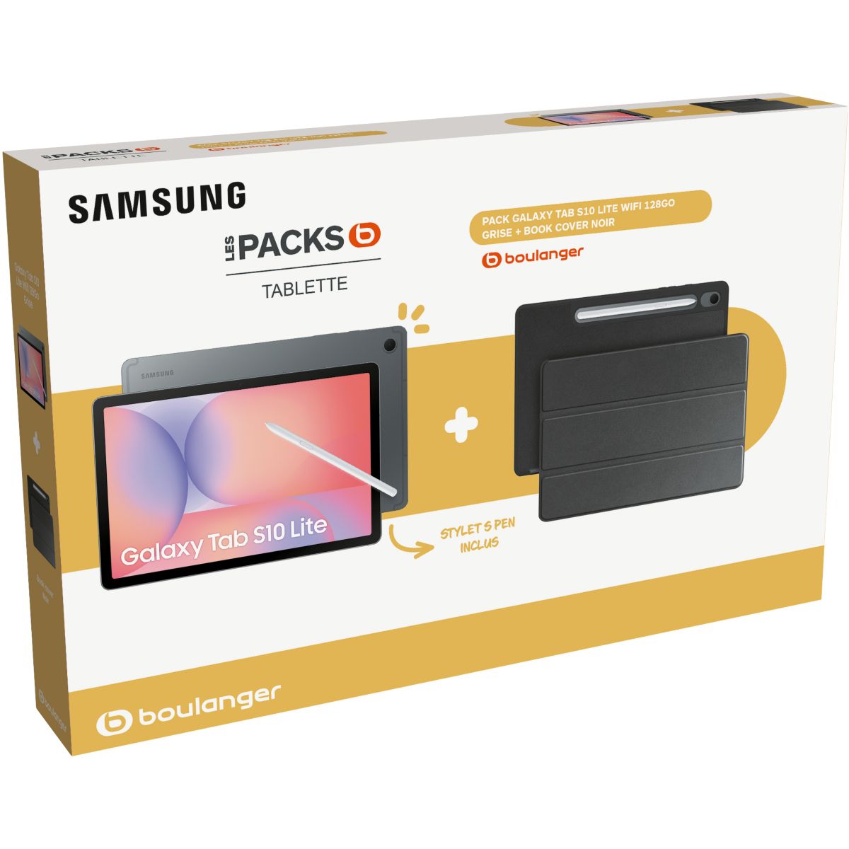 Tablette Android Pack Galaxy Tab S10 Lite 10.9 avec Galaxy IA + BookCover gris, SAMSUNG