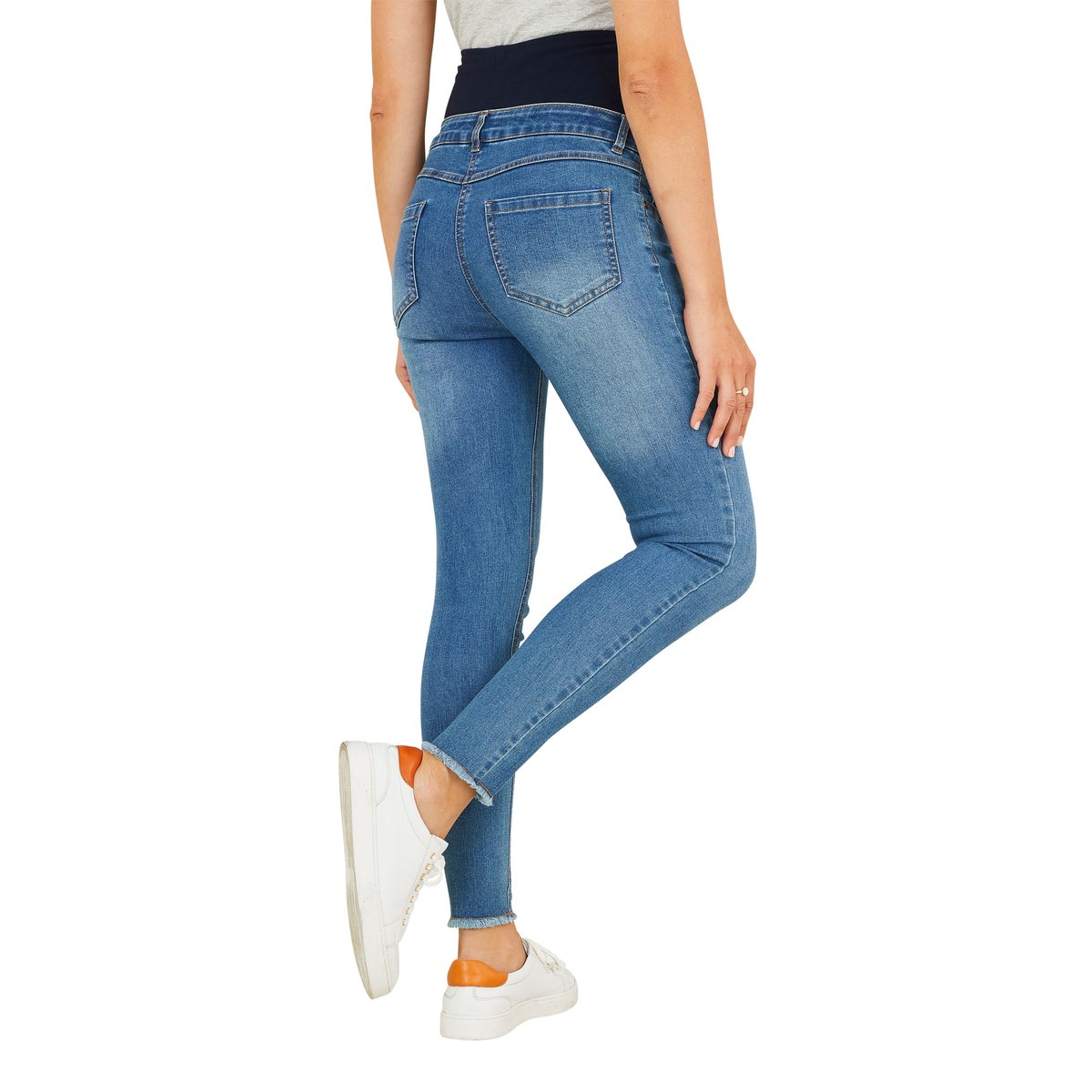 Jean skinny de grossesse 7/8ème denim bleached, VERTBAUDET