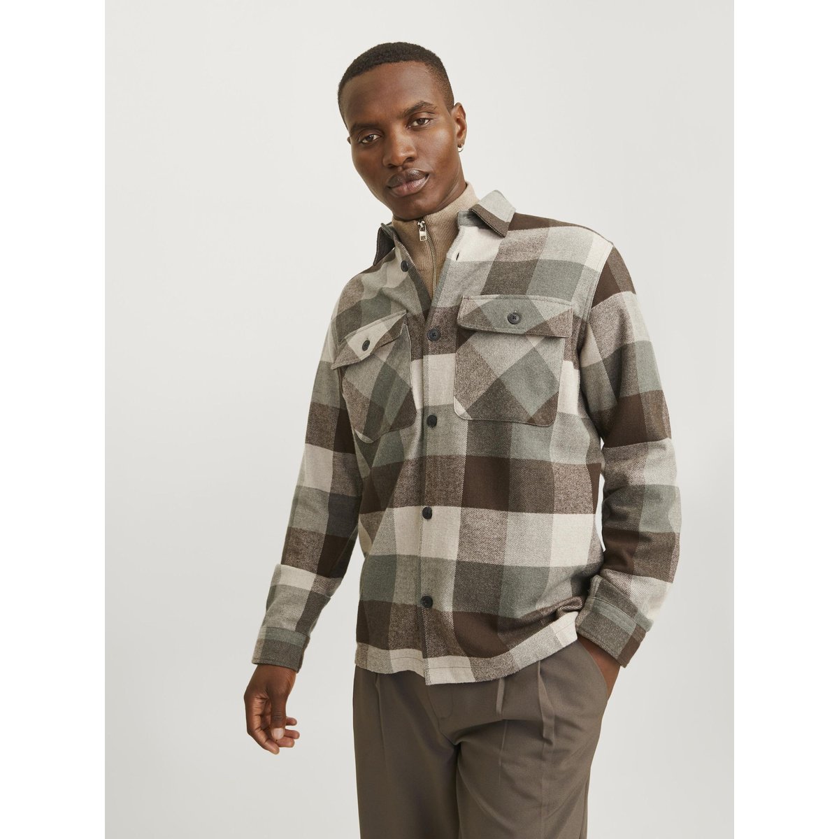 Surchemise agave green, JACK & JONES