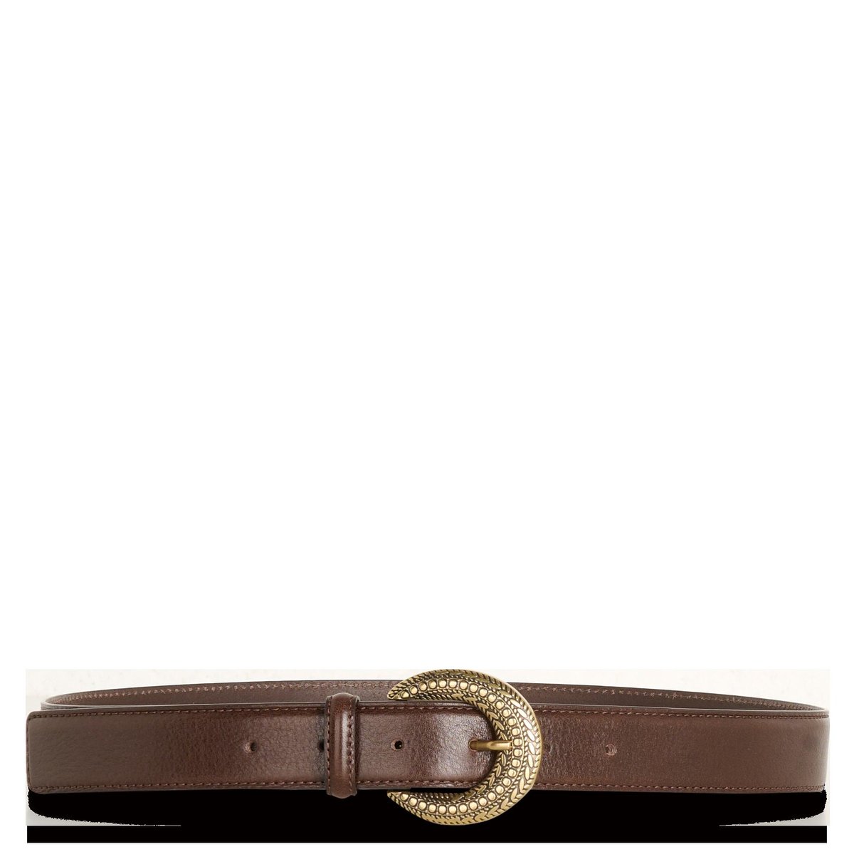 Ceinture NINA en cuir chocolat, Maison 123