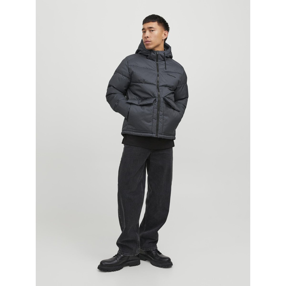 Doudoune dark grey melange, JACK & JONES