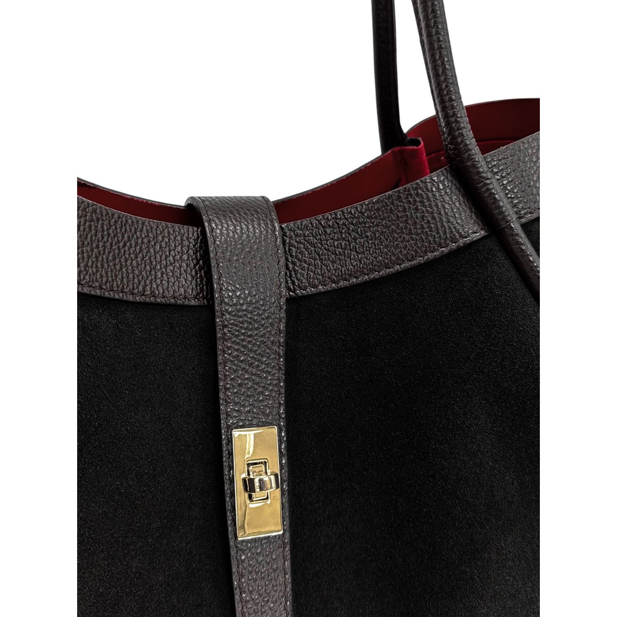 Cabas bowler bi-matière ABERDEEN noir, OH MY BAG
