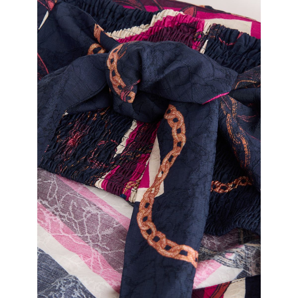 Haut bandeau bustier style foulard violet, NEXT