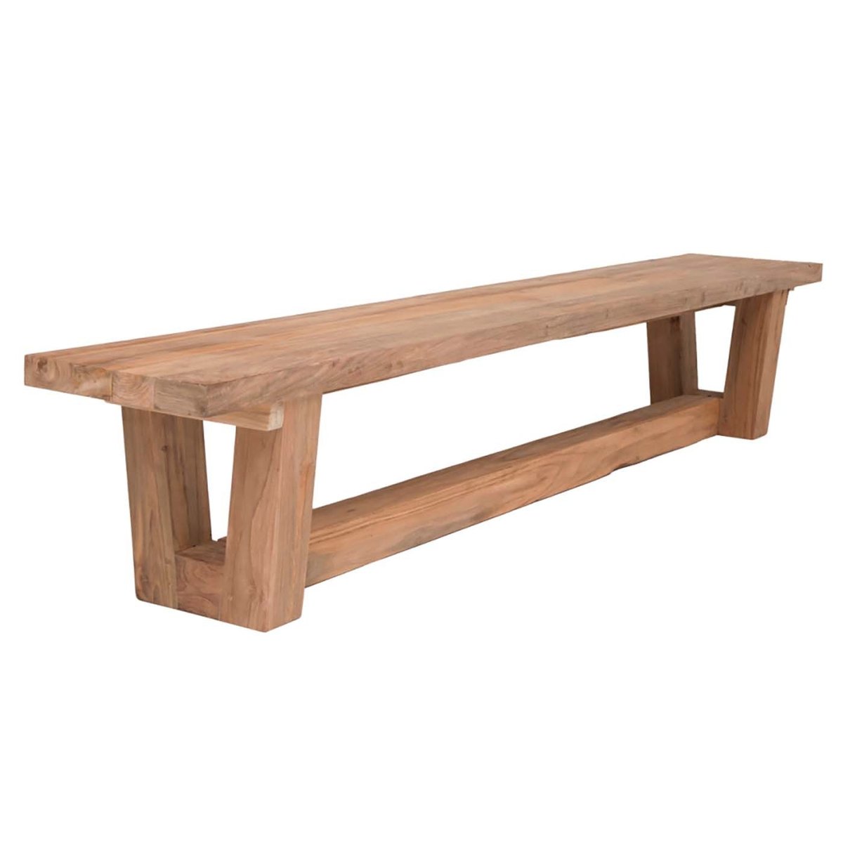 Banc de jardin Dundee 250x40cm bois clair, GESCOVA