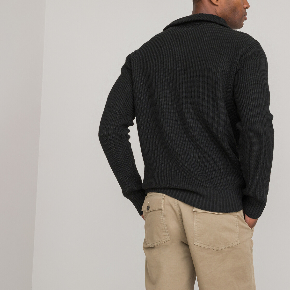 Pull col camionneur en maille chaude noir, LA REDOUTE COLLECTIONS