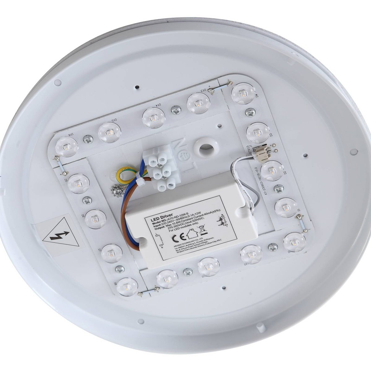 Plafonnier extérieur LED, Kirkola blanc, LINDBY