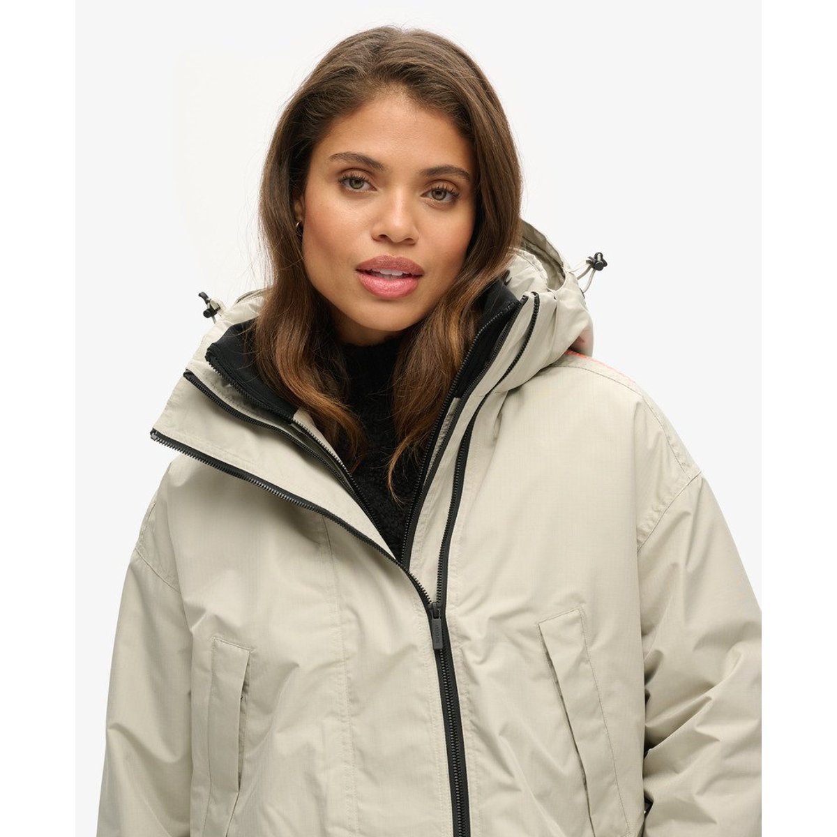 Veste SD-Windcheater gris saule quadrillage, SUPERDRY