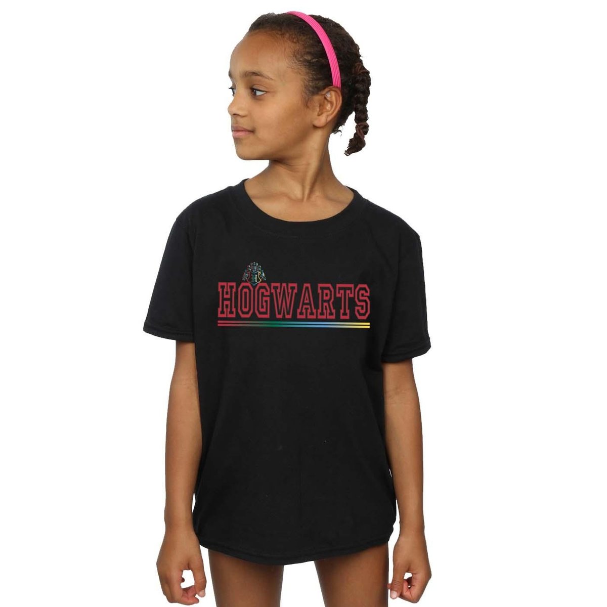 T-shirt HOGWARTS noir, HARRY POTTER