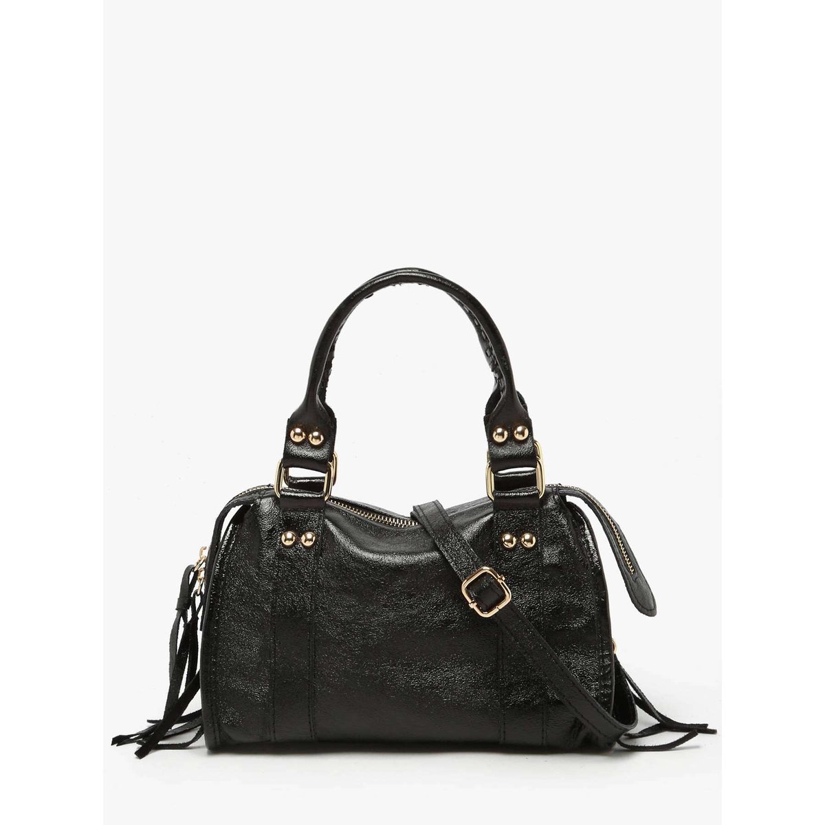 Sac bandoulière Nine cuir nero, MILANO