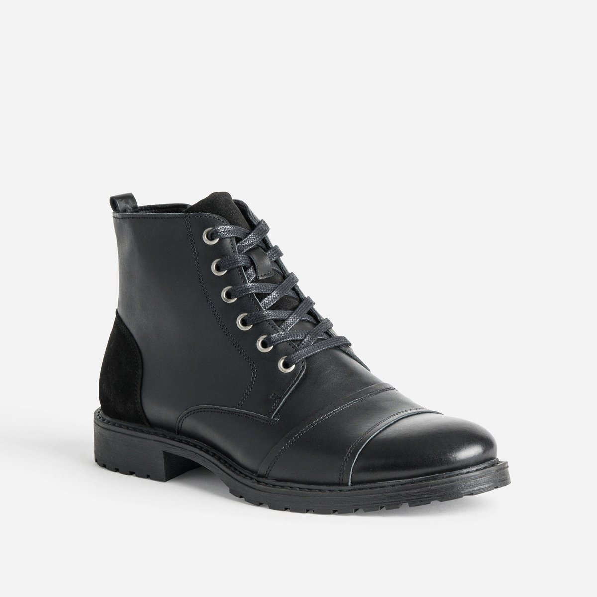 Boots en cuir LEOVANN noir, ERAM