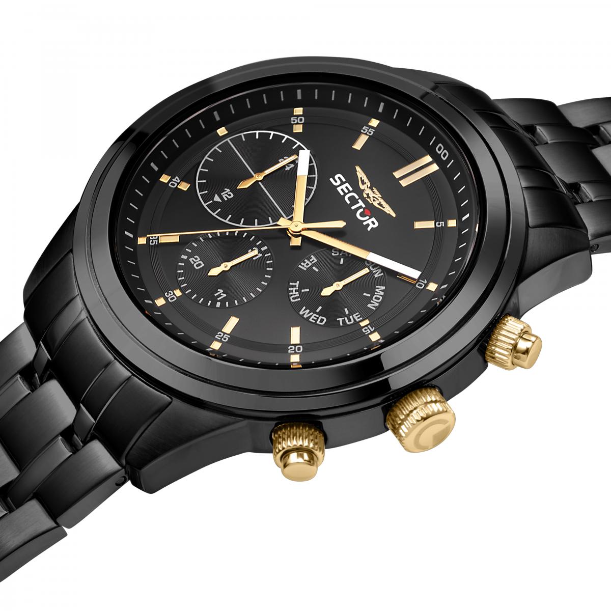 Montre multifonction 670 noir, SECTOR