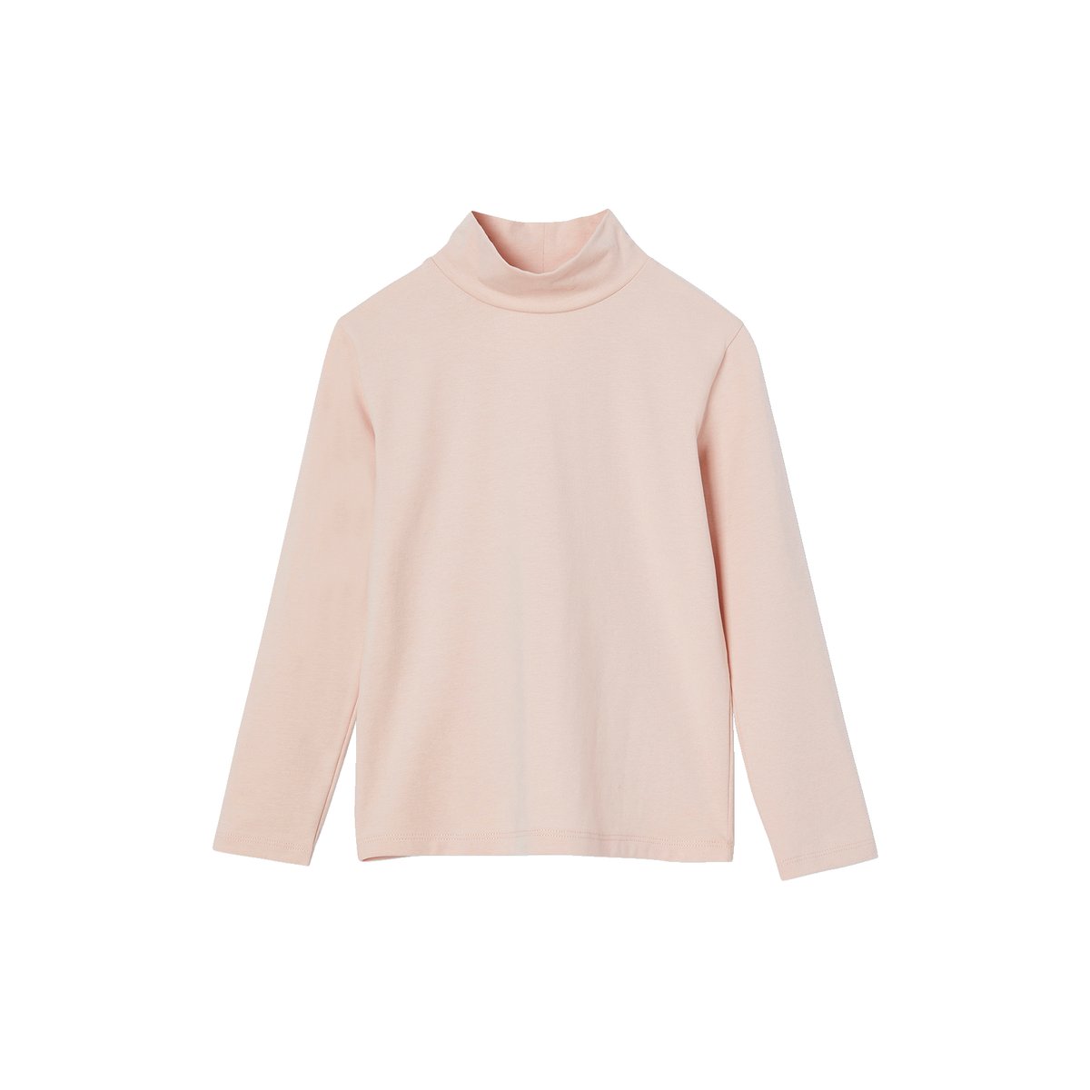 Lot de 3 tee-shirts BASICS à col montant bois de rose, VERTBAUDET