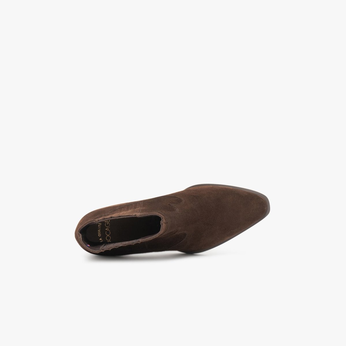 Boots À Talon en cuir MICKA marron chocolat, BOCAGE