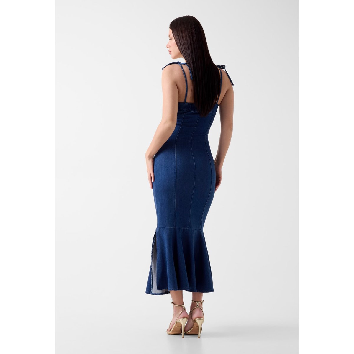Denim Bodycon Dress bleu, GUESS