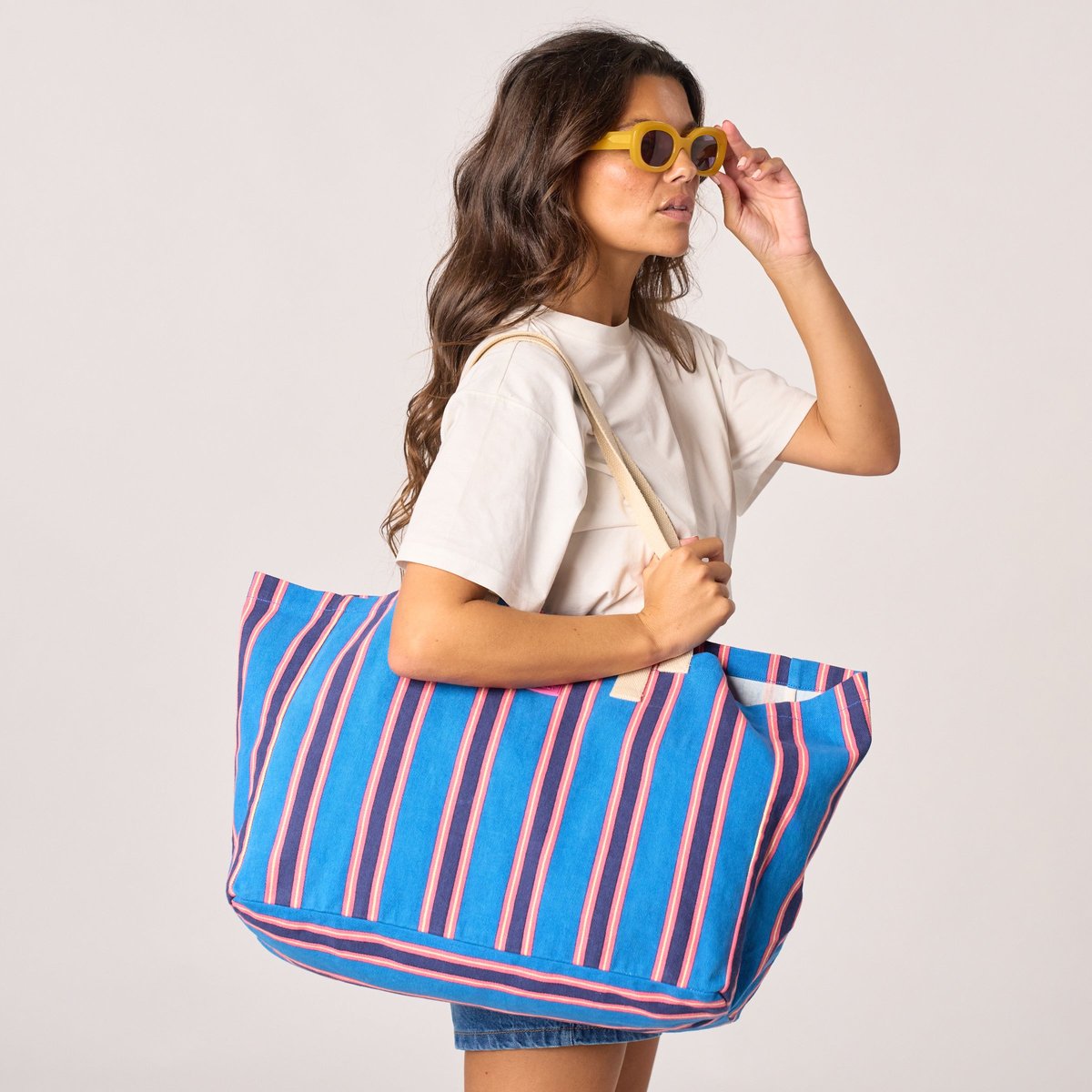 Sac cabas en coton biologique bleu, BILLYBELT