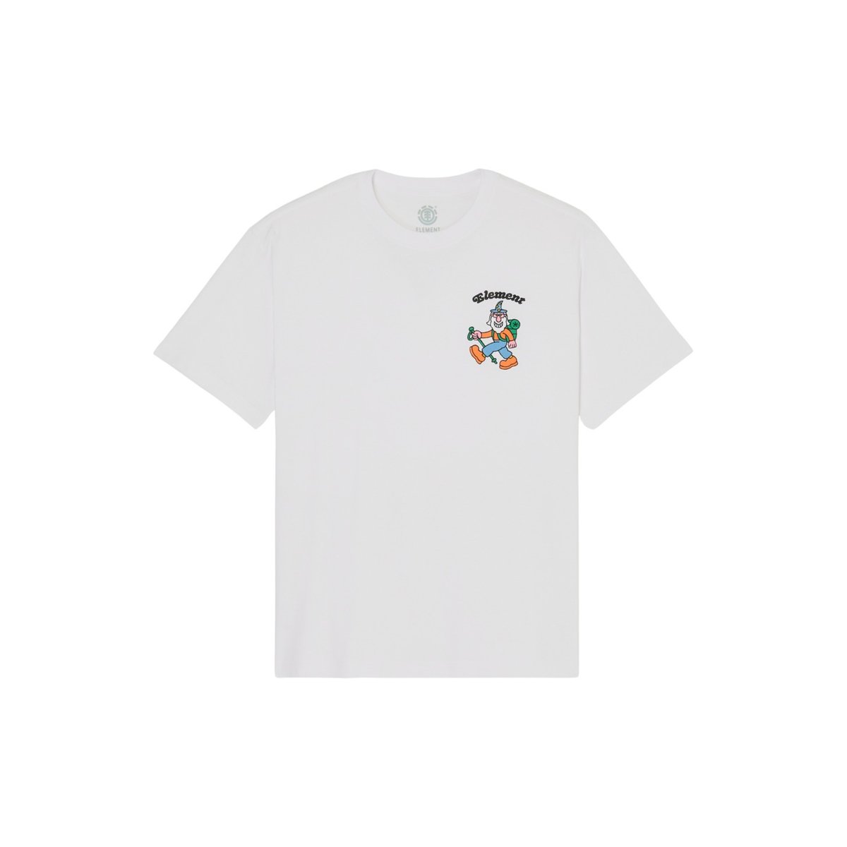 T-Shirt manches courtes PLANET HIKER blanc optic white, ELEMENT