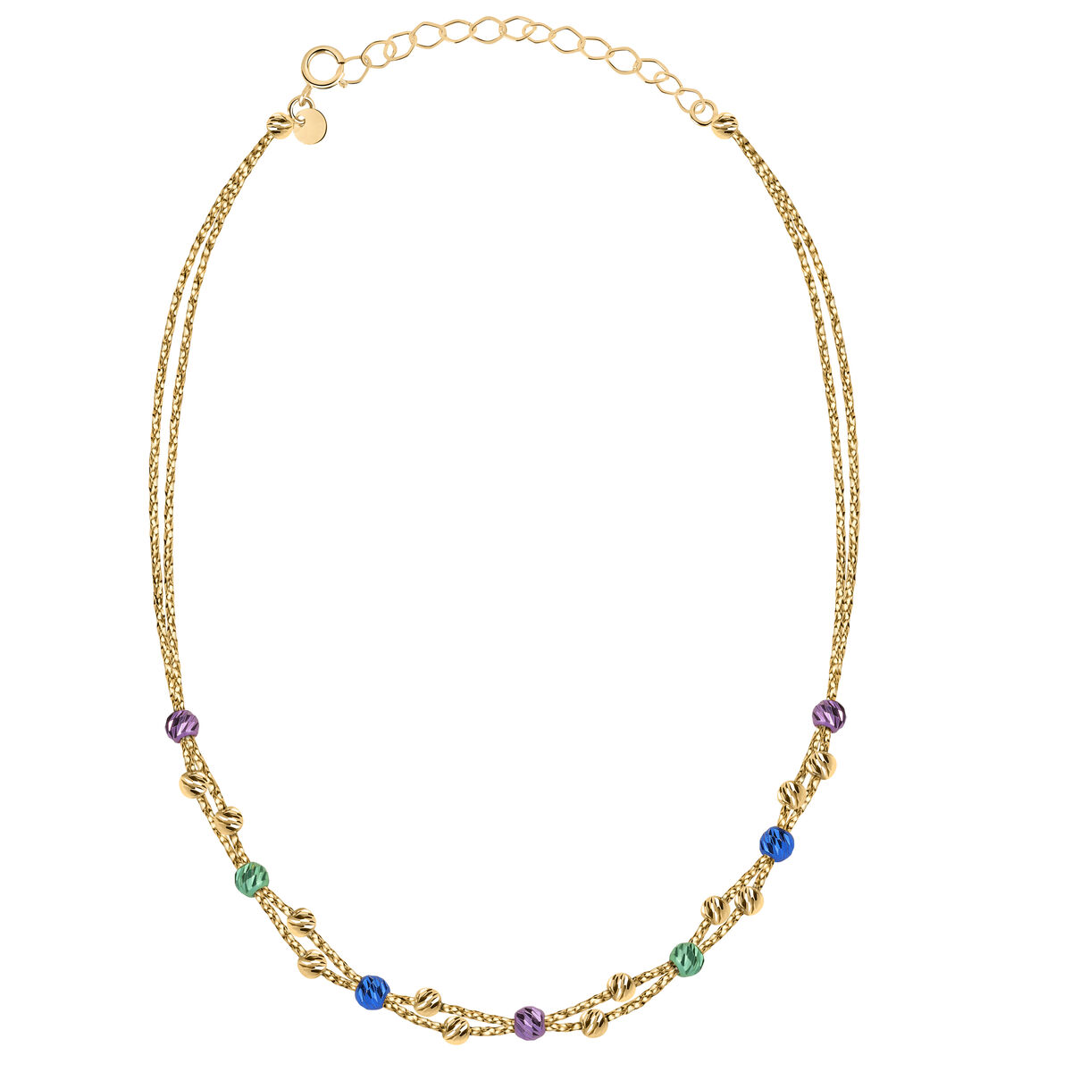 Collier en or jaune 750 PIANETI or jaune/multicolor, BLUESPIRIT