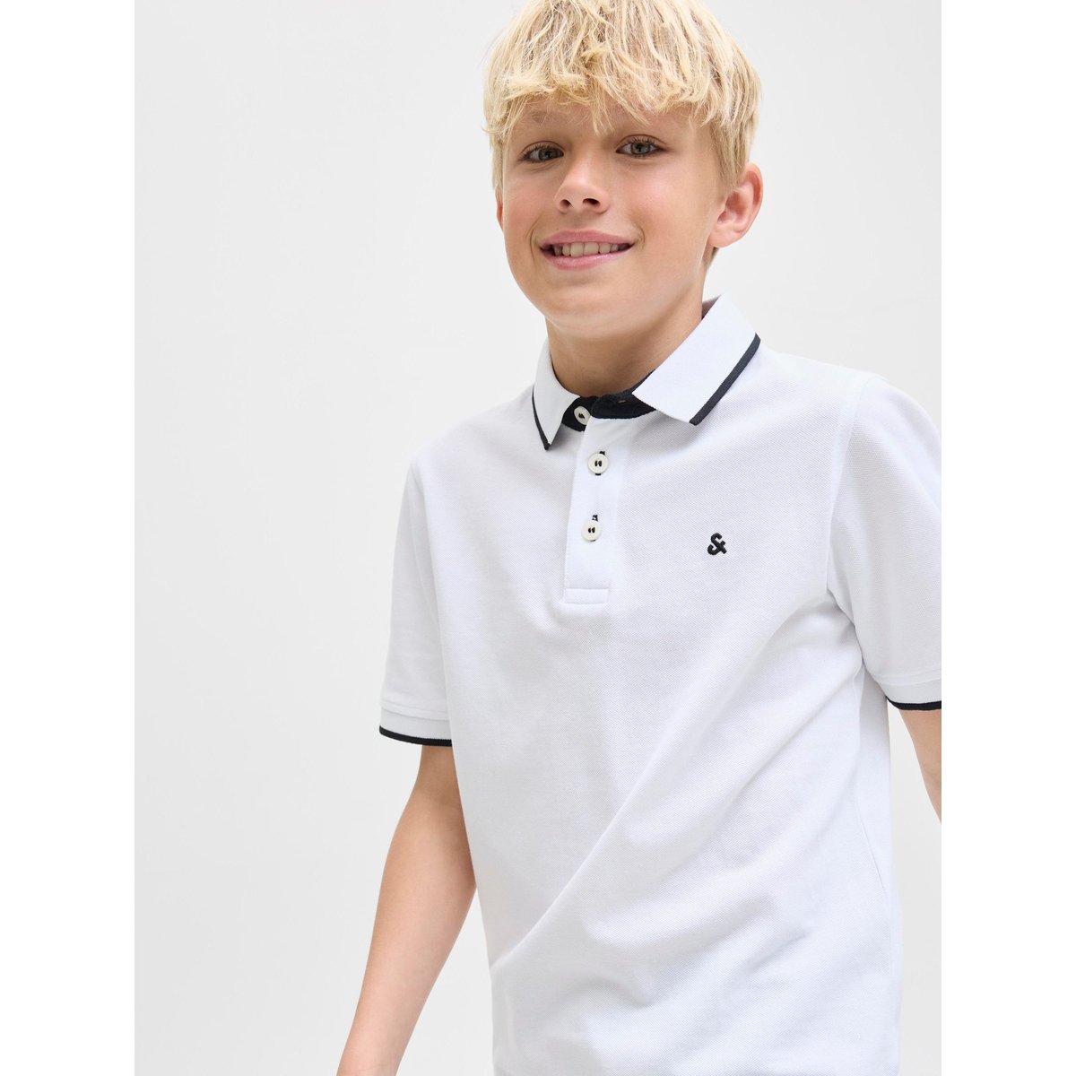 Polo white, JACK & JONES JUNIOR