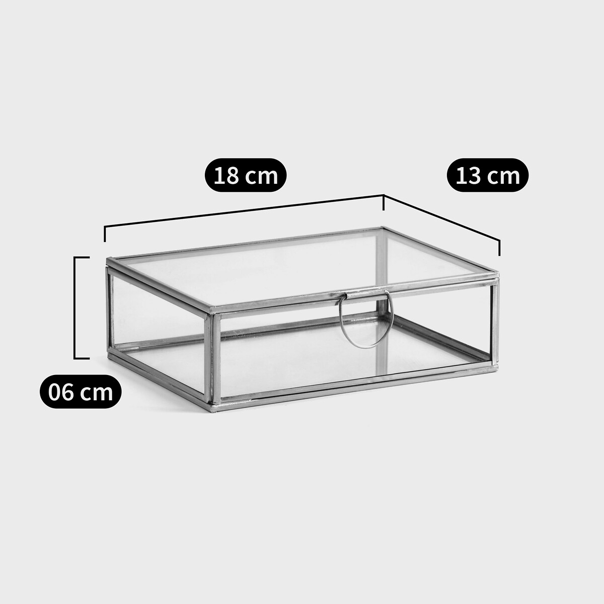 Boite-vitrine rectangulaire, Uyova laiton, LA REDOUTE INTERIEURS
