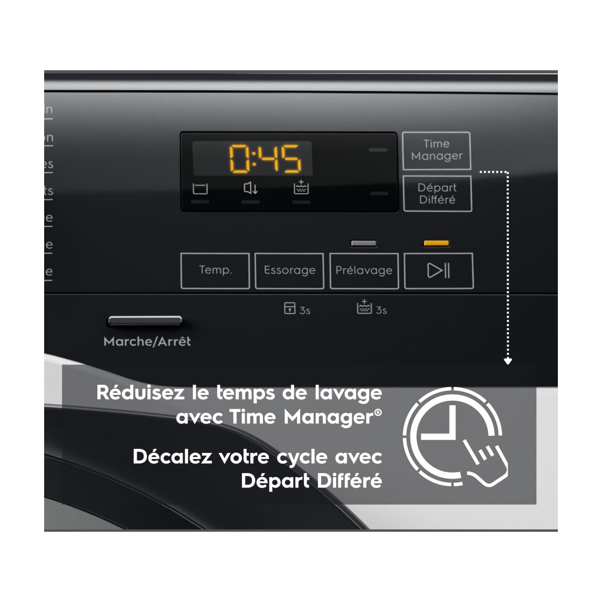 Lave linge hublot EW6EE1041AB - 10,5 kg - 1400 tr/min - Classe A - Moteur induction couleur unique, ELECTROLUX