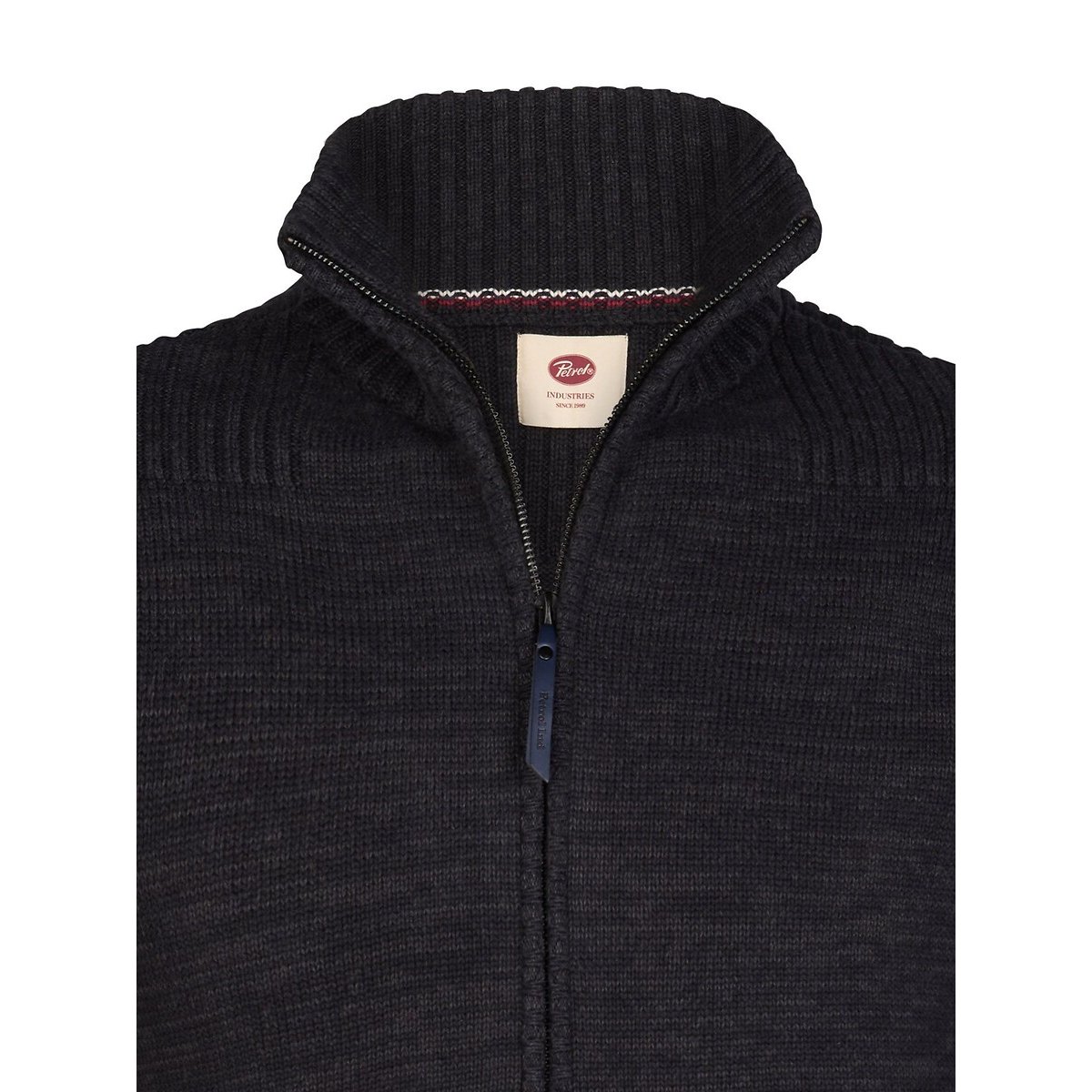 Cardigan in maglia fine nero , PETROL INDUSTRIES